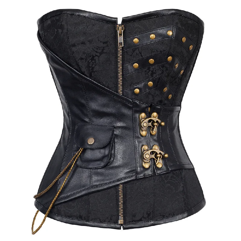 corset with studded applique-Joane Custom Made Corset