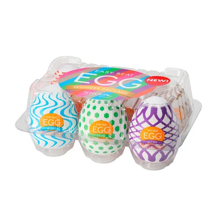 Quiet stimulation sleeve-Tenga Egg Variety Pack Wonder 6 pcs