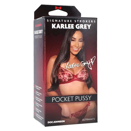 Innovative stimulation device-Signature Strokers Karlee Grey ULTRASKYN Pocket Pussy