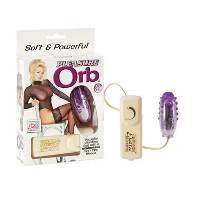 vibrating toy for G-spot stimulation accessories-lubricant for ring toss sets-Pleasure Orb Vibrating Egg - Purple