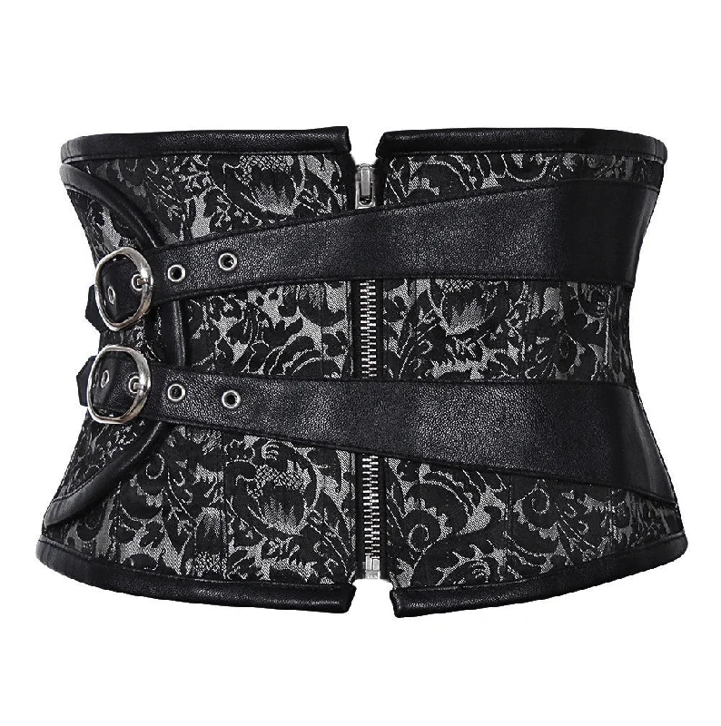 corset with side embroidery-Arantza Corset Belt