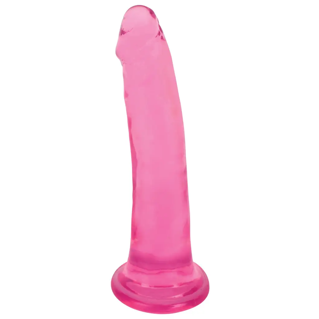 Single-tone dildo-8 Inch Slim Stick Cherry Ice Dildo