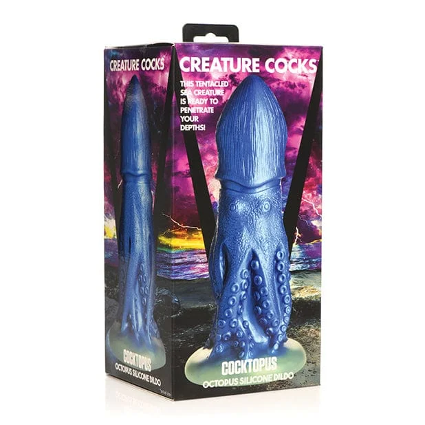 Concealed dildo-XR - Creature Cocks Cocktopus Octopus Silicone Dildo 8.3" (Blue)