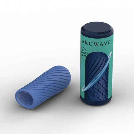 Flesh-like pleasure device-Arcwave Ghost Reversible Silicone Stroker Blue