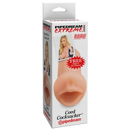 Soft-touch stroking-PDX Coed Cocksucker Oral Stroker Beige