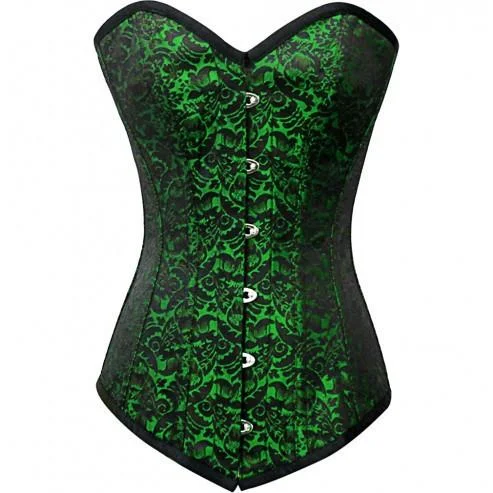 corset with sheer embroidery-Olha Custom Made Corset