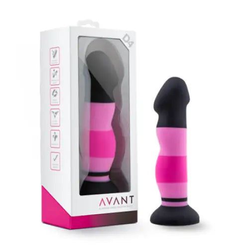 Spa dildo-Blush Avant D4 Sexy in Pink 8 in. Silicone Dildo with Suction Cup