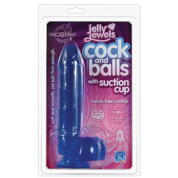 Purse-friendly dildo-Jelly Dildo with Suction Cup