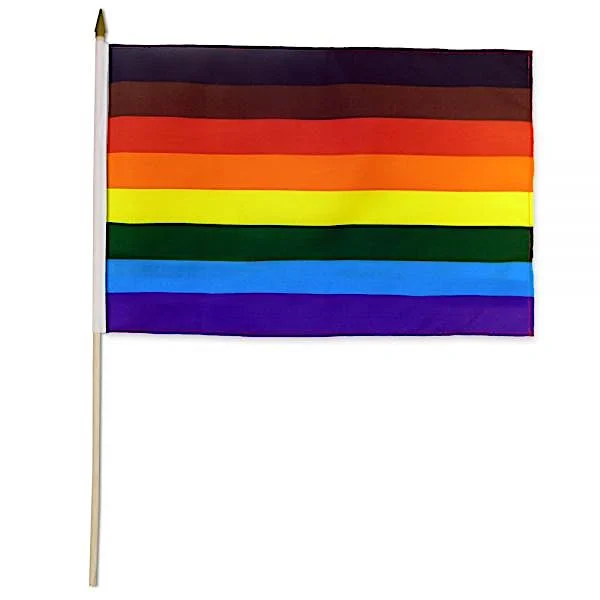 vibrating cock sleeve for masturbation accessories-lubricant for monkey bars-''Philly'' Pride -Stick Flag 12 x 18''