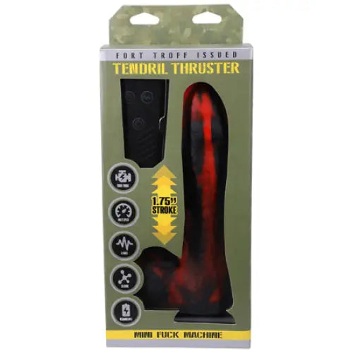 Royal-blue dildo-Fort Troff Tendril Thruster Mini Fuck Machine Rechargeable Remote-Controlled Silicone 8.5 in. Thrusting Dildo Red/Black