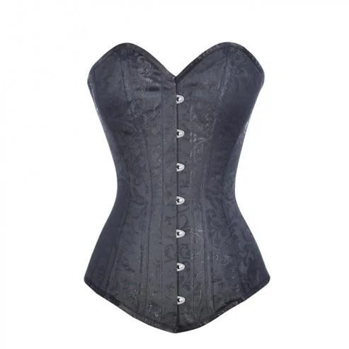 corset with floral embroidery-Vita Custom Made Corset