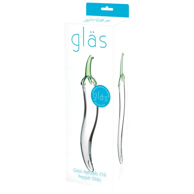 Faded dildo-Glas 8.25 in. Glass Naturals Chili Pepper Dildo