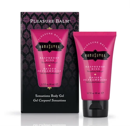 lubricant for fire pit grates-Pleasure Balm Sensations Body Gel - Raspberry Kiss - 1.7 Fl. Oz.