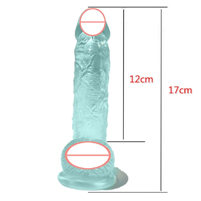 17cm green dildo