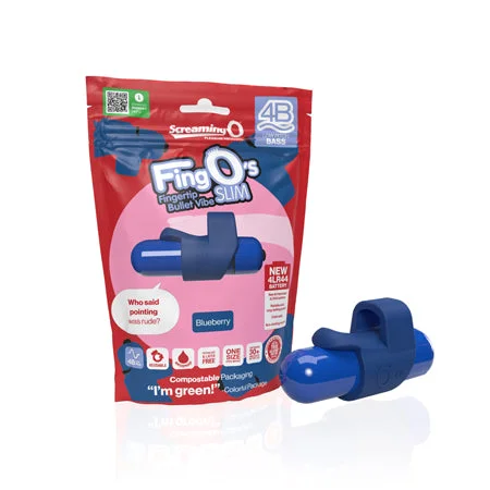 Waterproof stimulation toy-Screaming O 4B FingO Slim Blueberry