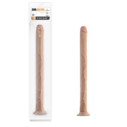 Safe-use dildo-Blush Dr. Skin 19 in. Dildo with Suction Cup Beige