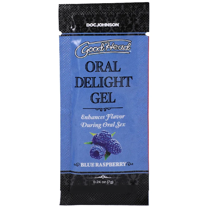 lubricant for bullet molds-Goodhead - Oral Delight Gel - Blue Raspberry - 0.24 Oz