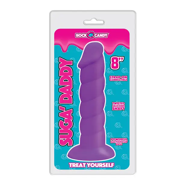 Pale dildo-Rock Candy Suga Daddy 8" Silicone Dildo