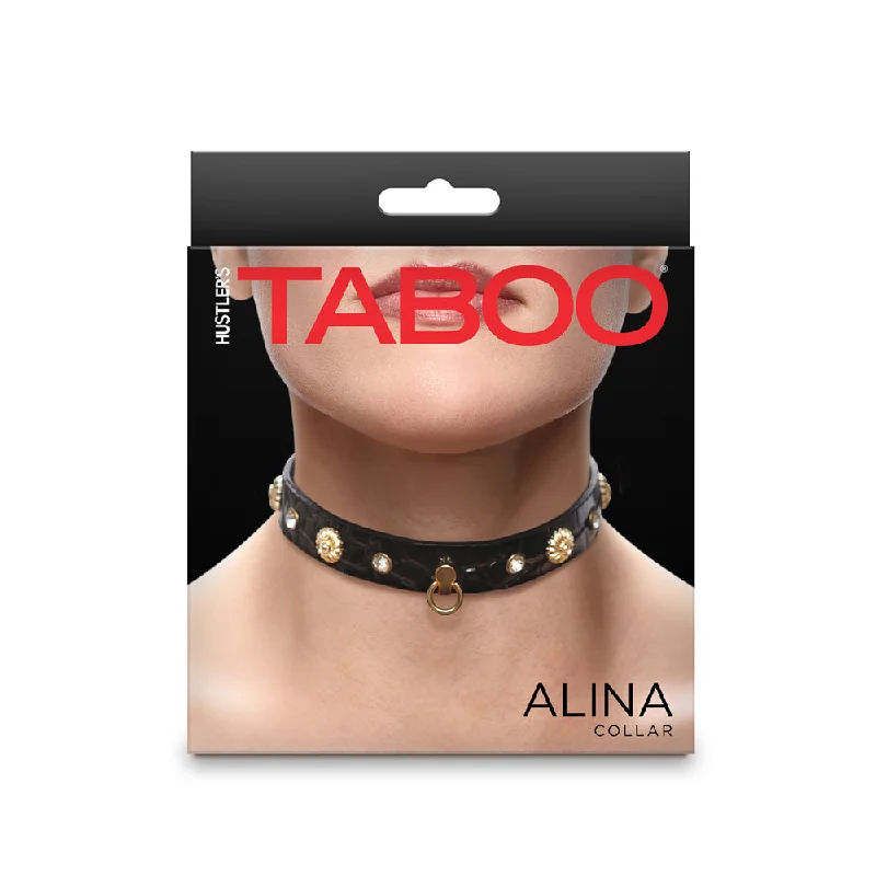 Waterproof gadget toy-Hustler Taboo Alina Collar Black