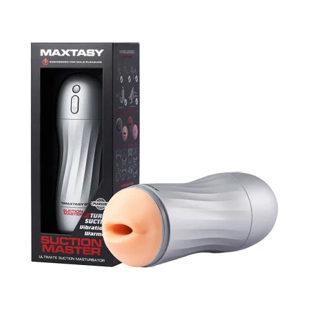 Multi-speed stimulation sleeve-Maxtasy Suction Master Realistic With Remote Nude Plus