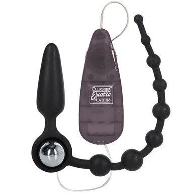 anal plug with silicone coating accessories-lubricant for belay devices-Booty Call Booty Double  Dare - Black