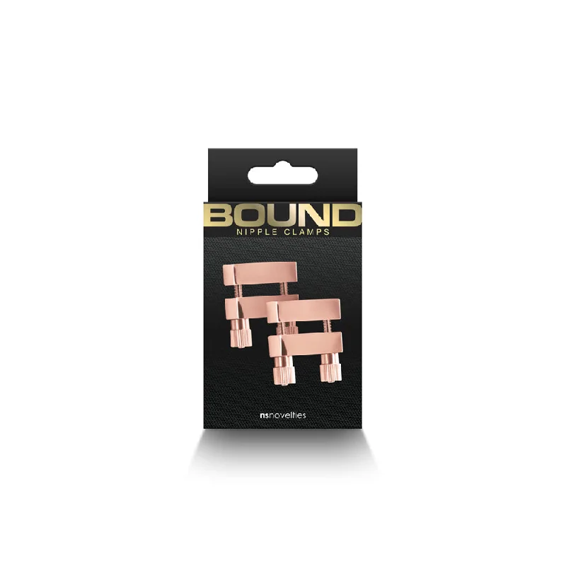 Trendy masturbator style-Bound Nipple Clamps V1 Rose Gold