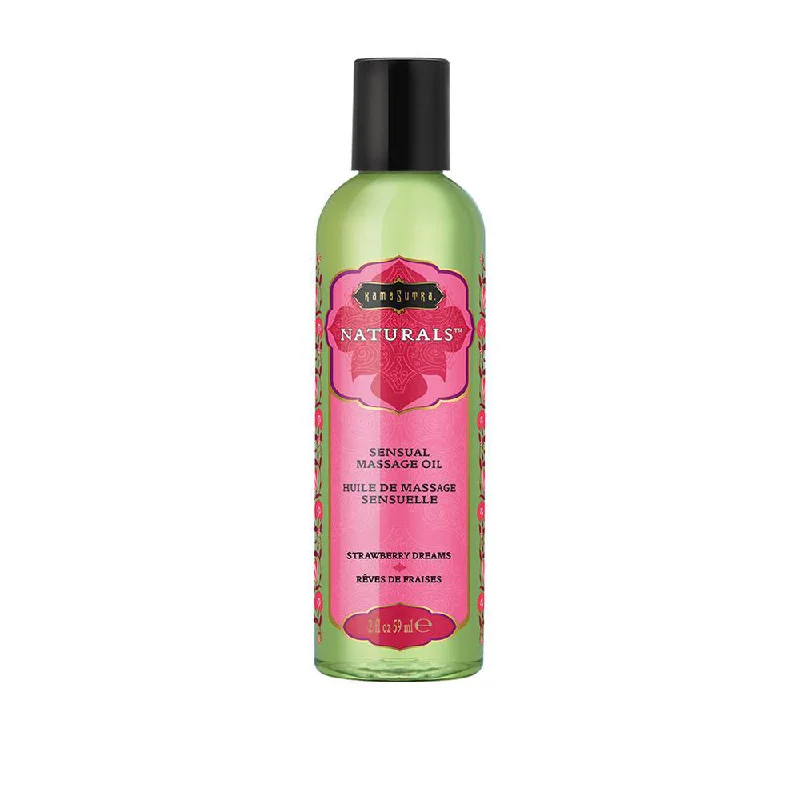 lubricant for domino sets-Naturals Massage Oil - Strawberry Dreams - 2 Fl Oz (59 ml)