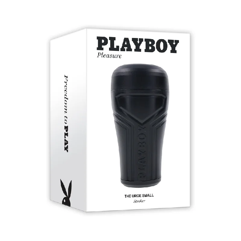 Variable-speed masturbator-Playboy The Urge Small Stroker Non Vibrating TPE Black