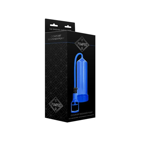 Best stroking sleeve-Shots Pumped Comfort Beginner Penis Pump Blue