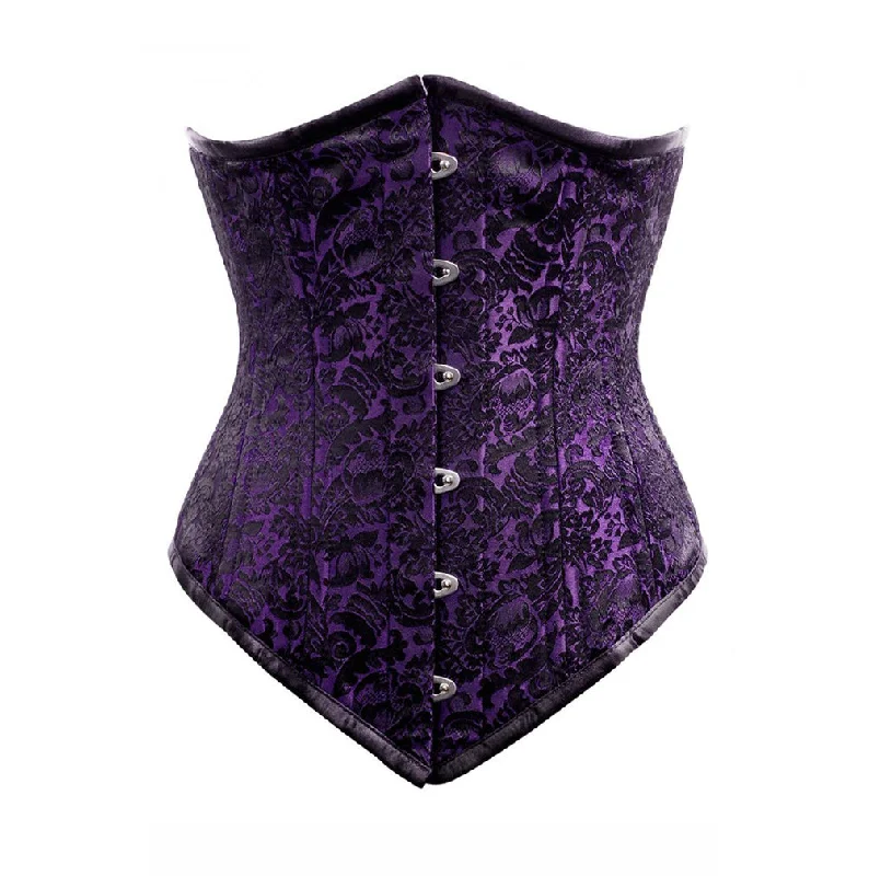 corset with layered embroidery-Rojo Custom Made Corset