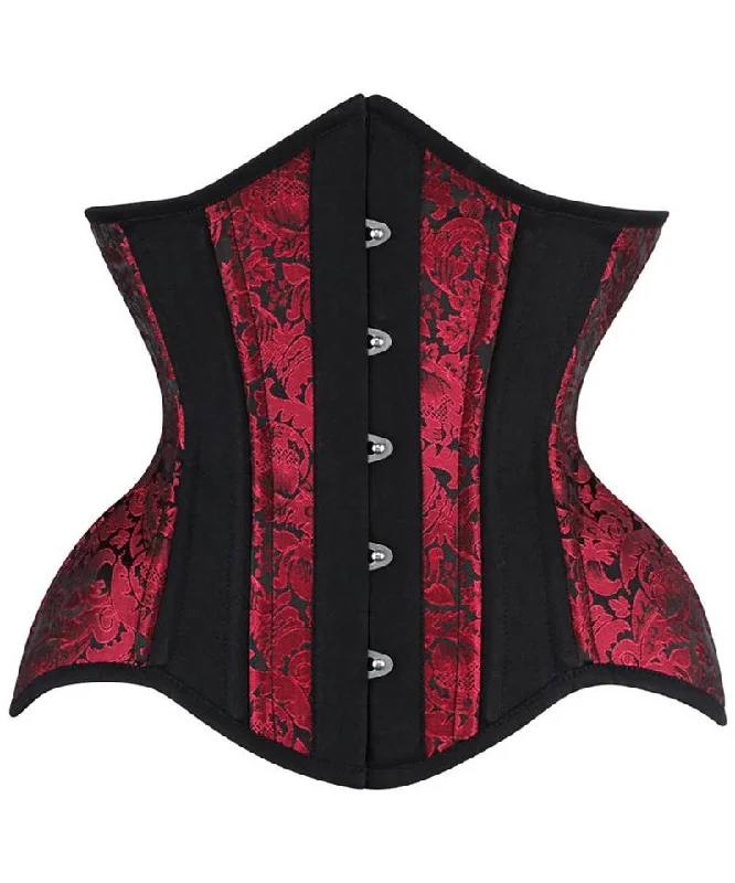 corset with metallic accents-Hinric Curvy Corset Training Steel Boned