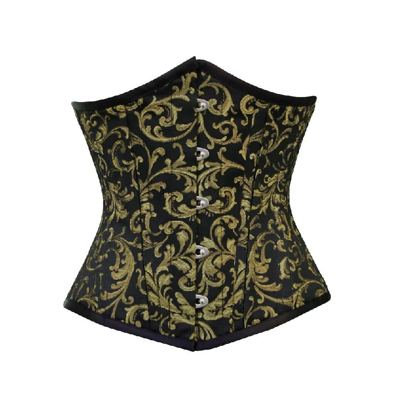 corset with floral piping-Cioffi Custom Made Corset