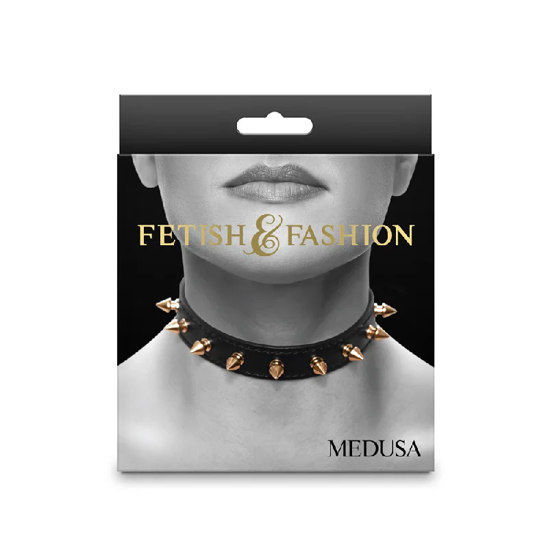 Discreet gadget sleeve-Fetish & Fashion Medusa Collar Black