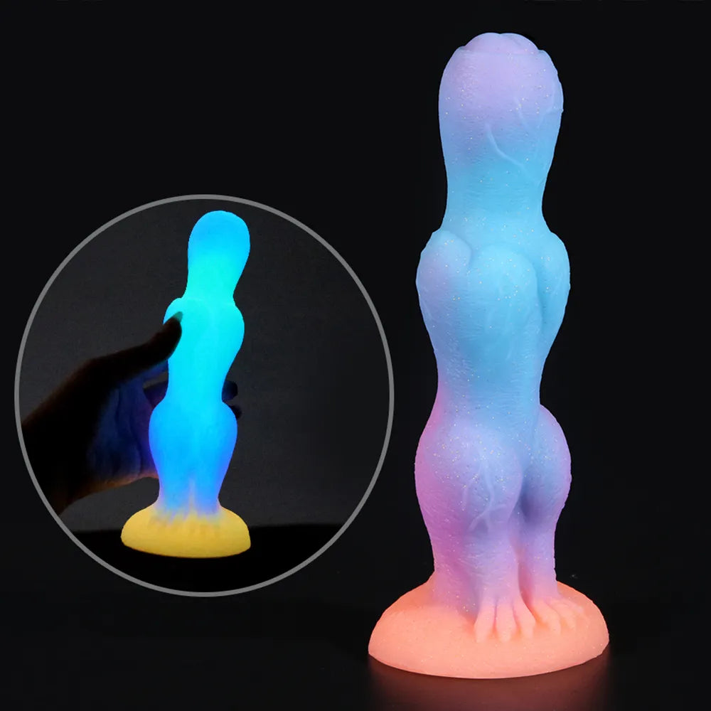 Raven dildo-Colourful Glowing Luminous Animal Dildo