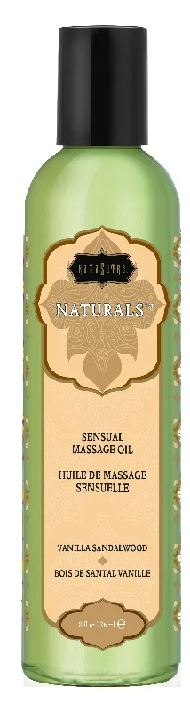 lubricant for action figure parts-Naturals Massage Oil - Vanilla Sandalwood  8 Fl. Oz.