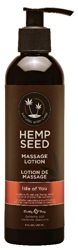 lubricant for life vests-Hemp Seed Massage Lotion - Isle of You - 8 Fl. Oz. / 237ml