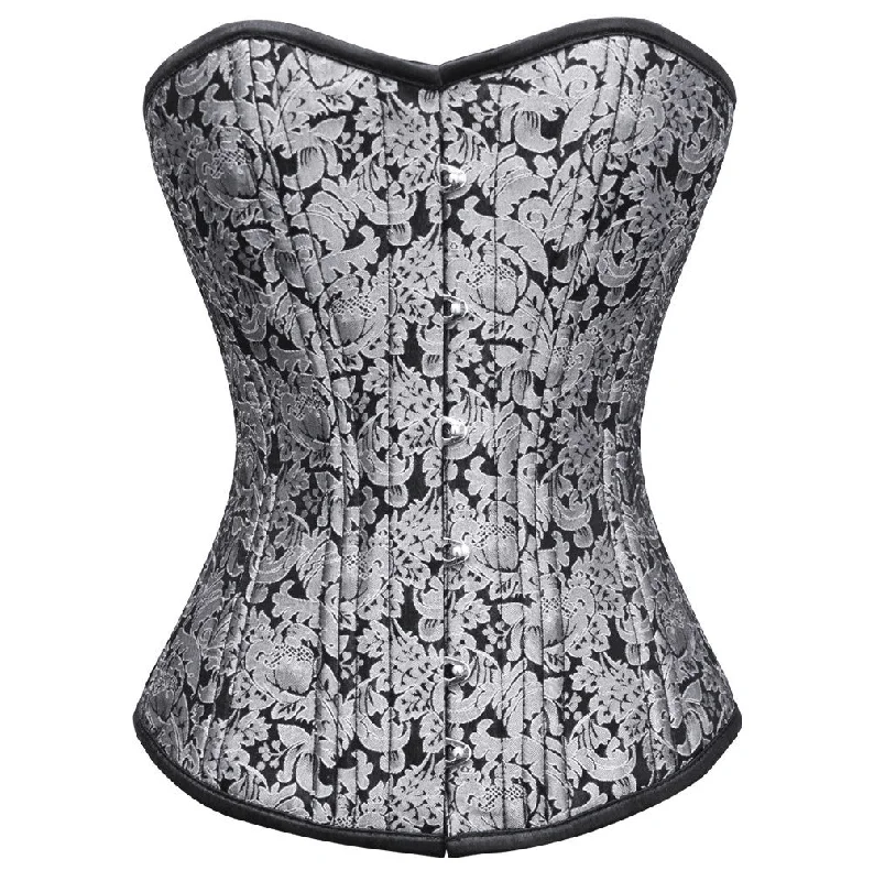 corset with plunging applique-Valerie Custom Made Corset