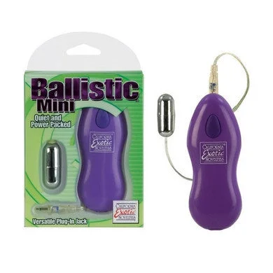 anal plug set with remote accessories-lubricant for ride controls-Ballistic Mini Bullet - Purple