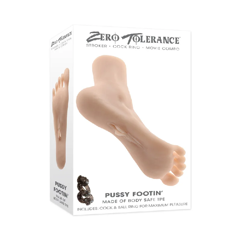 Realistic pleasure sleeve-Zero Tolerance Pussy Footin Masturbator TPE Light