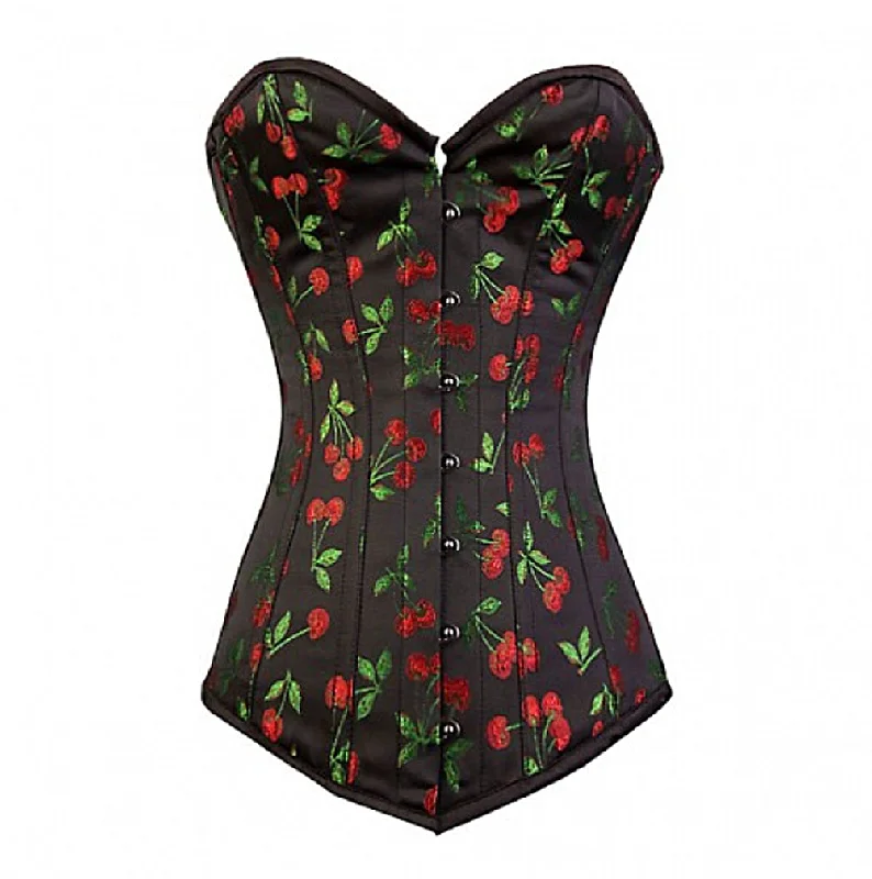 corset with scalloped piping-Abril Custom Made Corset