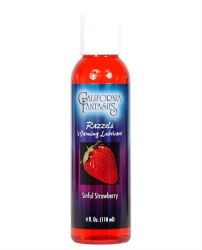 lubricant for drone propellers-Razzels Warming Lubricant - Sinful Strawberry - 4 Oz. Bottle