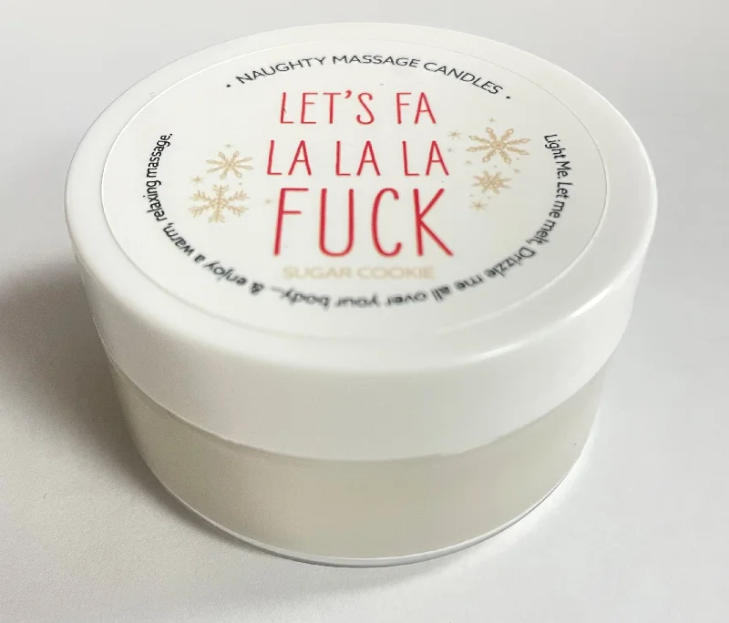 lubricant for dart throwers-Let's Fa La La La Fuck Massage Candle - Sugar Cookie 1.7 Oz