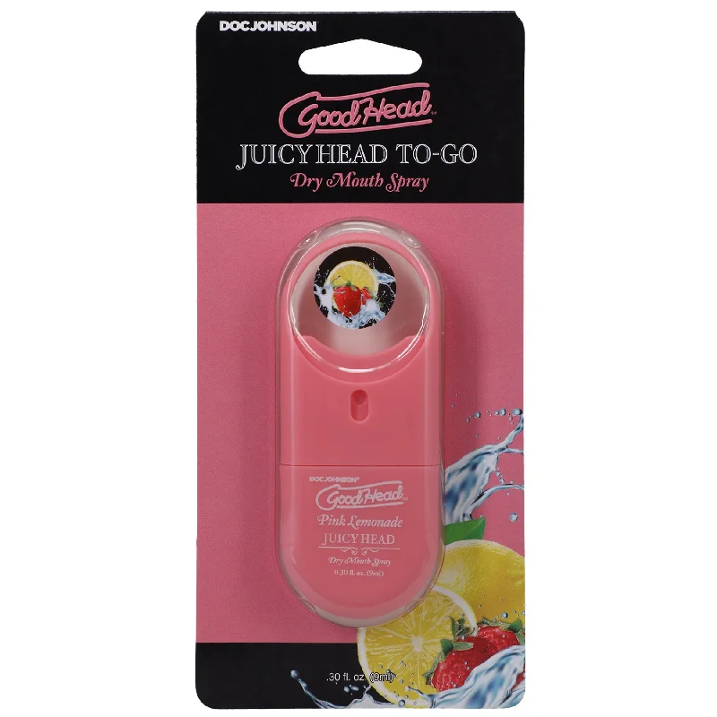 lubricant for wrestling mats-Goodhead - Juicy Head Dry Mouth Spray to-Go .30 Fl - Pink Lemonade