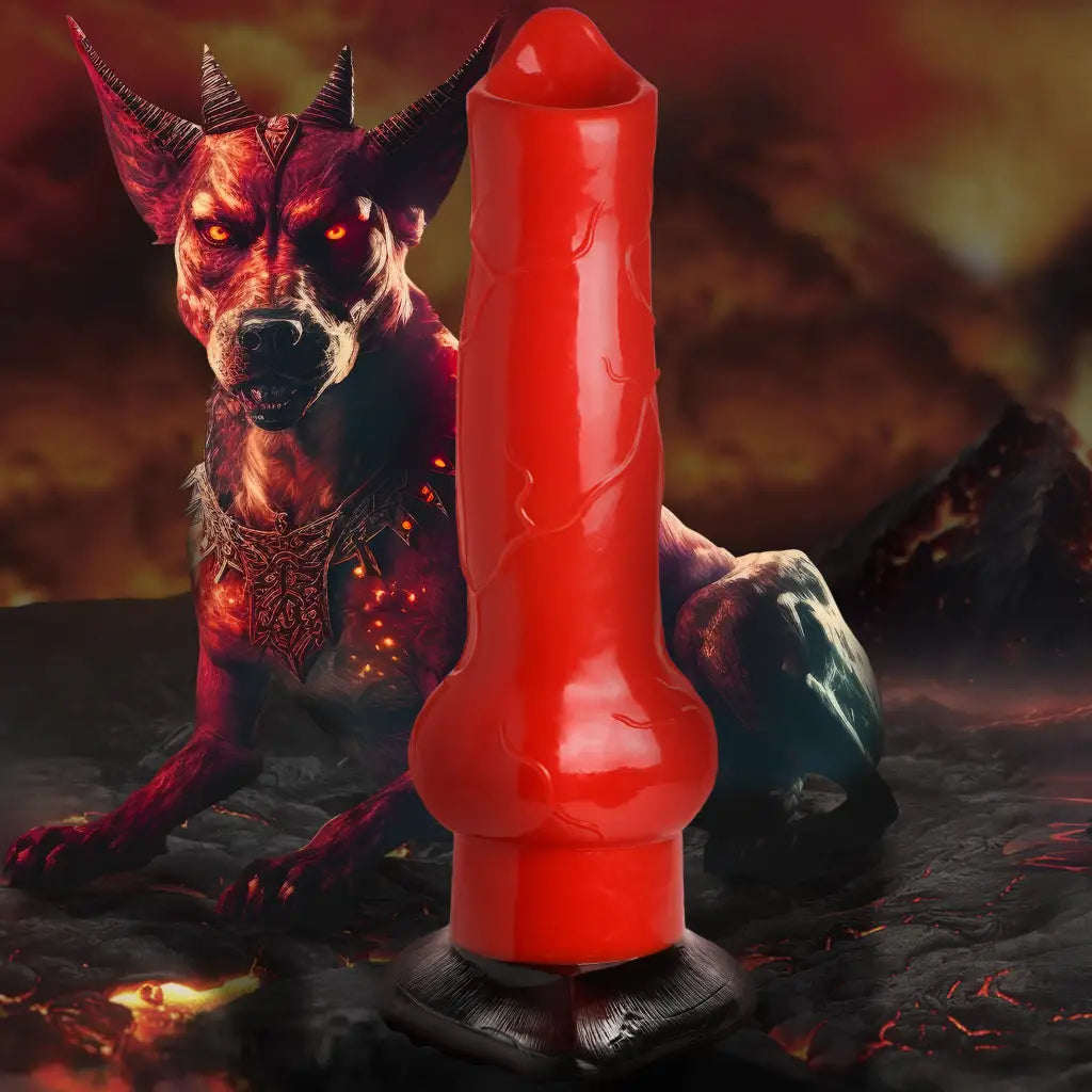 Aqua dildo-Creature Cocks Giant Hell-Hound Canine 3ft Dildo