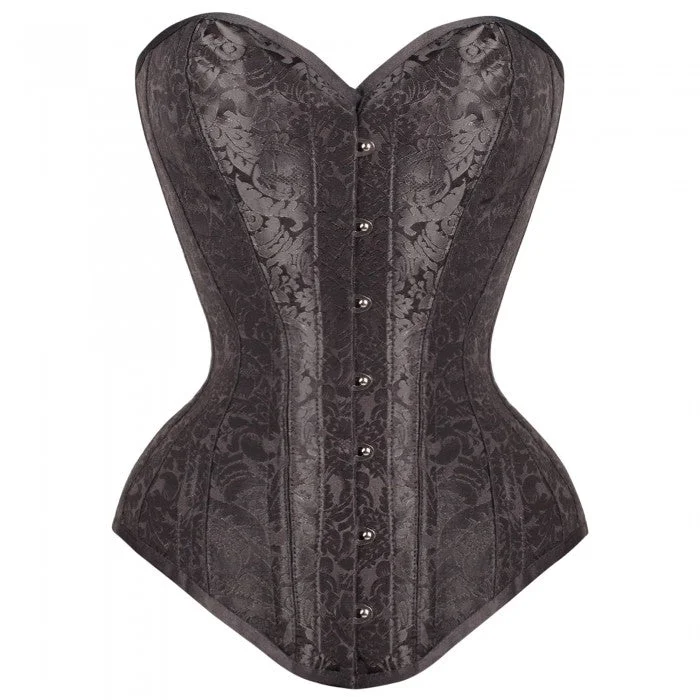 corset with velvet applique-Naomy Custom Made Corset