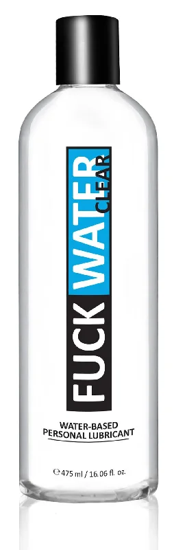 lubricant for rappelling gear-Fuck Water Clear 16oz Water Bases Lubricant