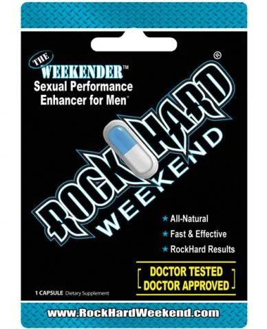 vibrating butt plug for beginners accessories-lubricant for camping heaters-Rock Hard Weekend 1 Pill Blister