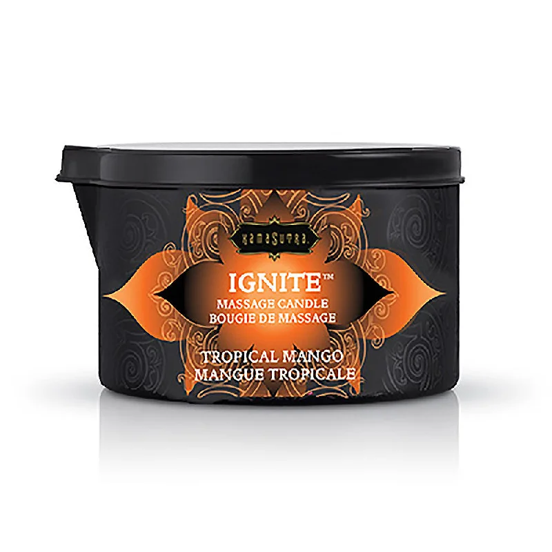 lubricant for building block sets-Ignite Tropical Mango Massage Candle - 6 Oz.