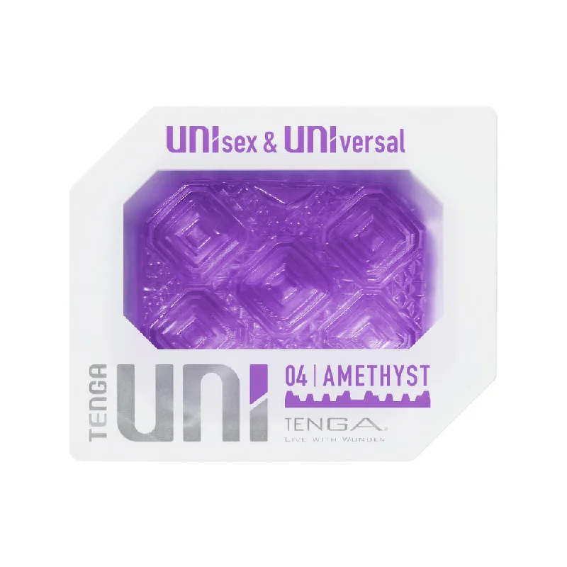 Small masturbator size-Tenga Uni Amethyst