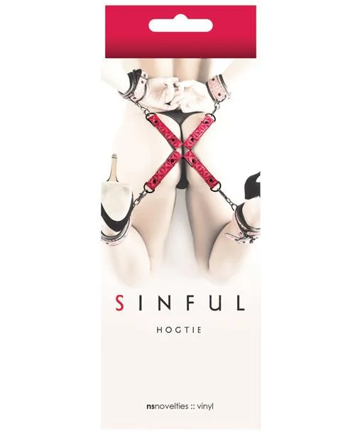 vibrating sex toy with multi-function modes accessories-lubricant for felting tools-Sinful Hogtie Red